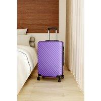 Living and Home Lightweight Hardside Travel Suitcase with Spinner Wheels, 20" Purple
