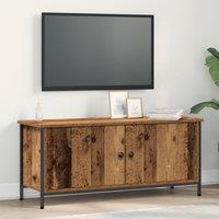 Berkfield Home Old Wood TV Unit Old Wood Particle Board 102 x 35 x 45 cm in Brown
