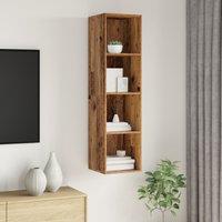 Berkfield Home TV Cabinet Old wood 37 x 37 x 142.5 cm Engineered wood in Brown
