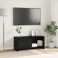 Berkfield Home TV Stand Black oak Engineered Wood