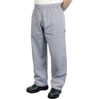 BonChef Men's Check Baggy Chef Trousers in Bright Blue | Size: XL