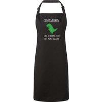 60 SECOND MAKEOVER Men's Chef Dinosaur Apron in Black