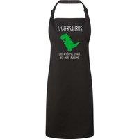 60 SECOND MAKEOVER Men's Usher Dinosaur Apron in Black