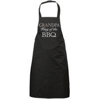 60 SECOND MAKEOVER Men's Grandpa King Of The BBQ Black Apron