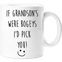 60 SECOND MAKEOVER Men's If Grandson's Were Bogeys I'd Pick You Mug in White