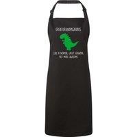 60 SECOND MAKEOVER Men's Great Grandpa Dinosaur Apron in Black