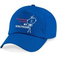 60 SECOND MAKEOVER Men's I'd Rather Be Wih My Girlfriend Cap in Blue