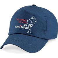 60 SECOND MAKEOVER Men's I'd Rather Be Wih My Girlfriend Cap in Navy
