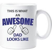 60 SECOND MAKEOVER Men's This is What an Awesome Dad Looks Like Mug in White