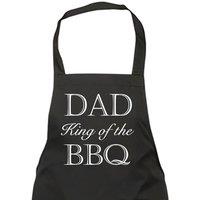 60 SECOND MAKEOVER Men's Dad King of the BBQ Apron in Black