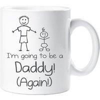 60 SECOND MAKEOVER Men's I'm Going To Be A Daddy Again Mug in White