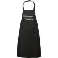 60 SECOND MAKEOVER Women's Domestic Goddess Black Apron