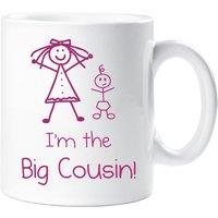60 SECOND MAKEOVER Women's I'm The Big Cousin Girls Mug in White