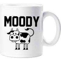 60 SECOND MAKEOVER Women's Moody Cow Mug in White