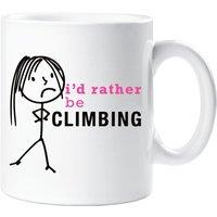 60 SECOND MAKEOVER Women's I'd Rather Be Climbing Mug in White