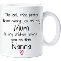 60 SECOND MAKEOVER Women's Mum Nanna to My Children Mug in White