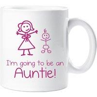 60 SECOND MAKEOVER Women's I'm Going to Be an Auntie Mug in White