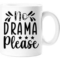 60 SECOND MAKEOVER Women's No Drama Please Mug in White