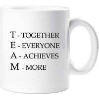 60 SECOND MAKEOVER TEAM Together Everyone Achieves More Mug in White