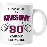 60 SECOND MAKEOVER Awesome 80 Year Old Mug in White