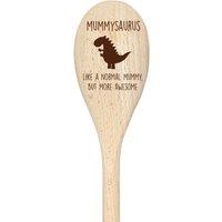 60 SECOND MAKEOVER Mummy Dinosaur Spoon Funny Wooden Spoon in Beige