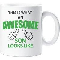 60 SECOND MAKEOVER This Is What An Awesome Son Looks Like Mug in White