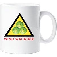 60 SECOND MAKEOVER Wind Warning Brussel Sprout Mug in White