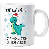 60 SECOND MAKEOVER Christmas Cousinsaurus Mug in White