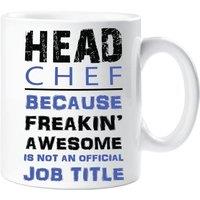 60 SECOND MAKEOVER Head Chef Blue Mug in White