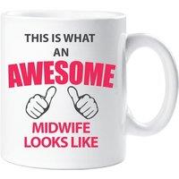 60 SECOND MAKEOVER This Is What An Awesome Midwife Looks Like Mug in White