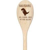 60 SECOND MAKEOVER Baker Dinosaur Spoon Funny Wooden Spoon in Beige