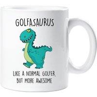 60 SECOND MAKEOVER Golfasaurus Mug in White