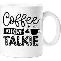 60 SECOND MAKEOVER Coffee Before Talkie Mug in White