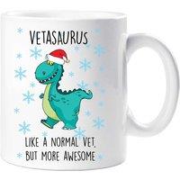 60 SECOND MAKEOVER Christmas Vetasaurus Mug in White