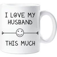 60 SECOND MAKEOVER I Love My Husband This Much Mug in White