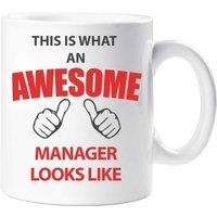 60 SECOND MAKEOVER This Is What An Awesome Manager Looks Like Mug in White