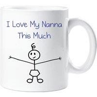 60 SECOND MAKEOVER I Love My Nanna This Much Boys Mug in White