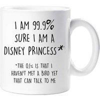 60 SECOND MAKEOVER I Am 99.9% Sure I Am A Disney Princess Mug in White