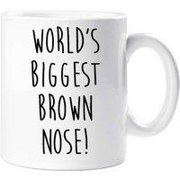 60 SECOND MAKEOVER World's Biggest Brown Nose Mug in White