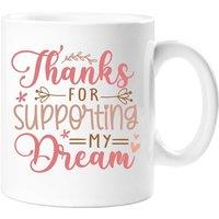 60 SECOND MAKEOVER Thanks For Supporting My Dream Mug in White