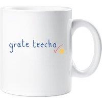 60 SECOND MAKEOVER Grate Teecha Mug in White