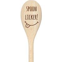 60 SECOND MAKEOVER Spoon Licker Funny Wooden Spoon in Beige