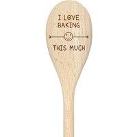 60 SECOND MAKEOVER I Love Baking This Much Spoon Funny Wooden Spoon in Beige