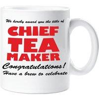 60 SECOND MAKEOVER Chief Tea Maker Mug in White