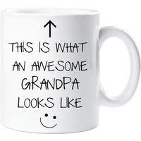 60 SECOND MAKEOVER This Is What An Awesome Grandpa Looks Like V2 Mug in White