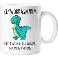 60 SECOND MAKEOVER Keyworkerasaurus Mug in White