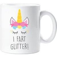 60 SECOND MAKEOVER I Fart Glitter Unicorn Mug in White