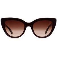 Longchamp Women's Cat Eye Bordeaux Brown Gradient LO686S in Red