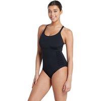 Zoggs Women's Multiway 1 piece - Ecolast+ One Piece Swimsuit in Black | Size: 18