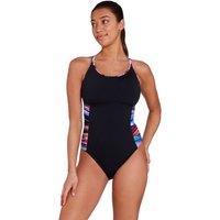 Zoggs Women's Multiway 1 piece - Ecolast+ One Piece Swimsuit in Black | Size: 22